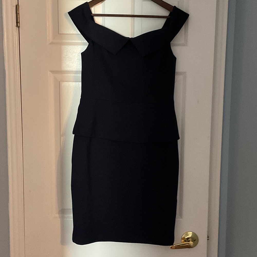 NWT - Ted Baker London off shoulder peplum dress. Size 3 (or size 8-10 US).